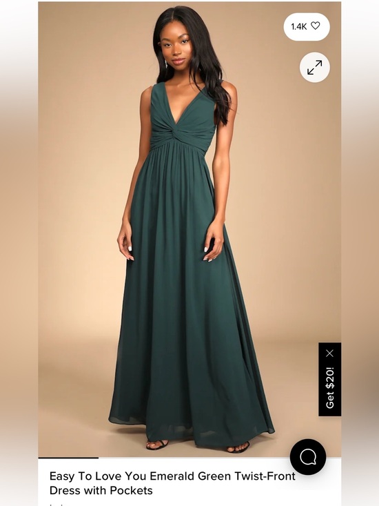 Lulus Dresses & Skirts - Lulu's Deep Emerald Twist-Front Maxi Dress